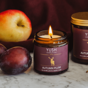 Autumn Plum – Śliwkowa Świeca Sojowa